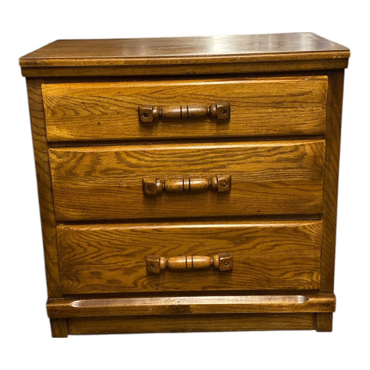 Vintage Young-Hinkle “Charter Oak” Solid-Wood 3-Drawer Dresser