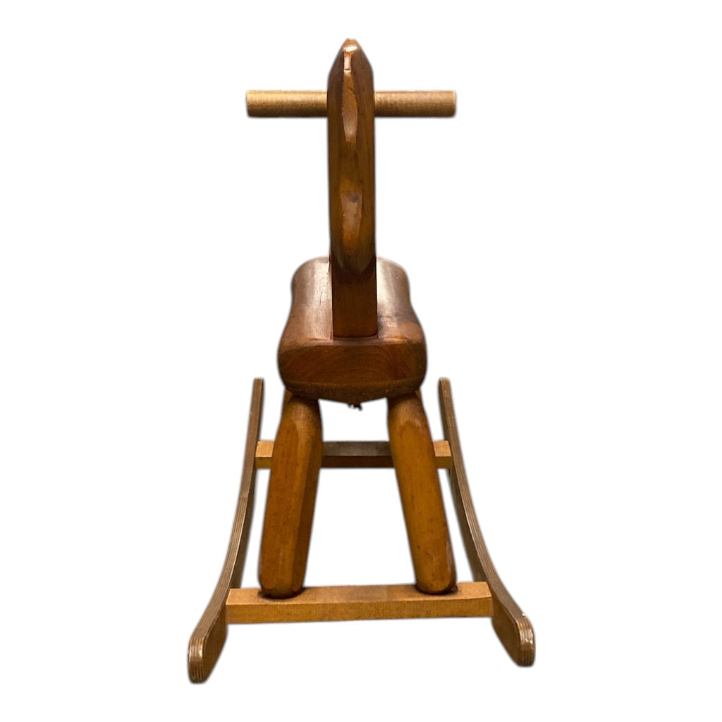 Solid Wood Children’s Rocking Horse – Classic Mid‑Century Style Toy