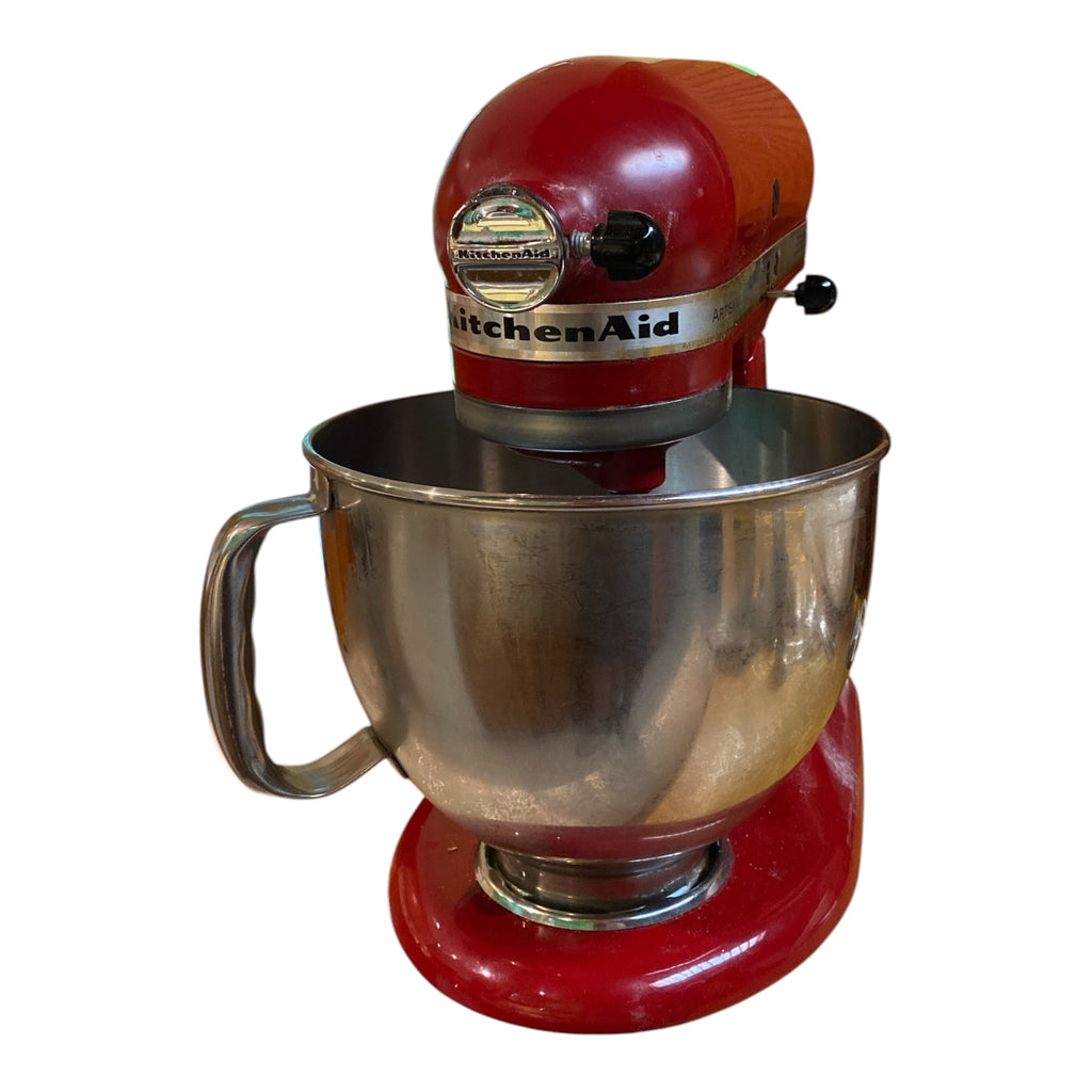 KitchenAid Artisan 5-Quart Stand Mixer in Empire Red with Bowl & Paddle
