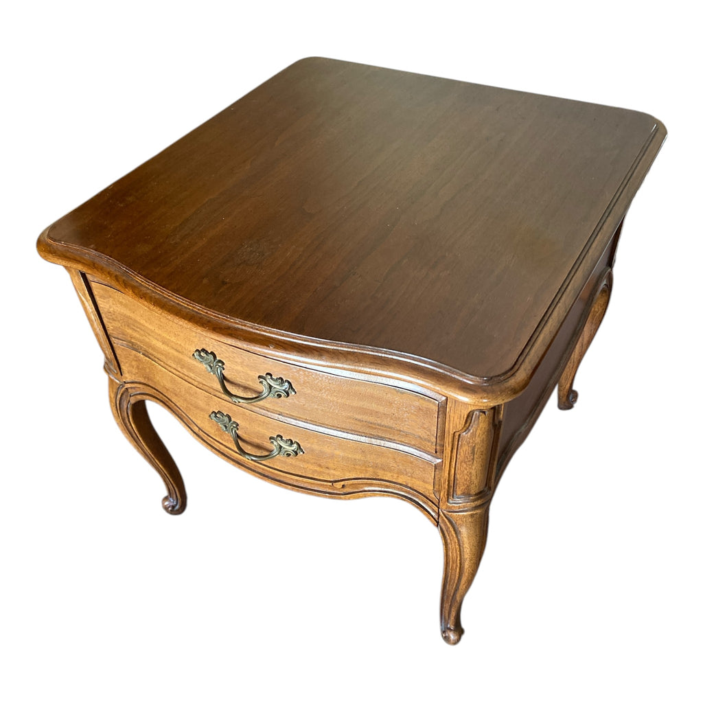 Thomasville French Provincial 2-Drawer End Table – Solid Wood