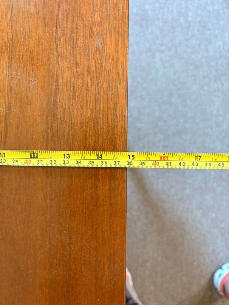 Mid-Century Modern Walnut Nightstand with Recessed Drawer Pull, 1960s