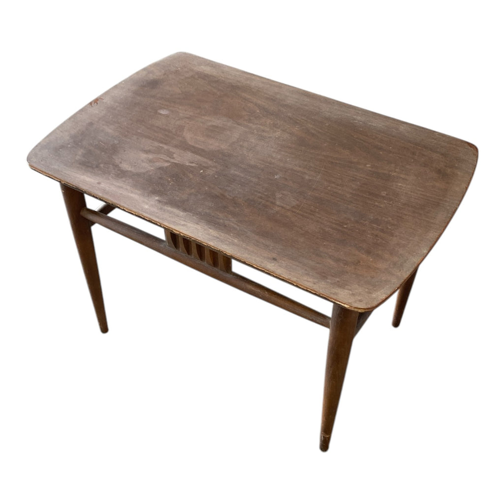 Vintage Mid-Century End Table — Solid Wood Project Piece