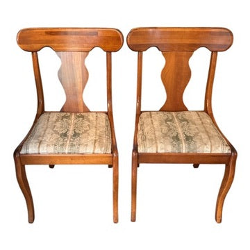 Vintage Cherry Drop Leaf Extension Dining Table with 4 Chairs – 71” x 44”