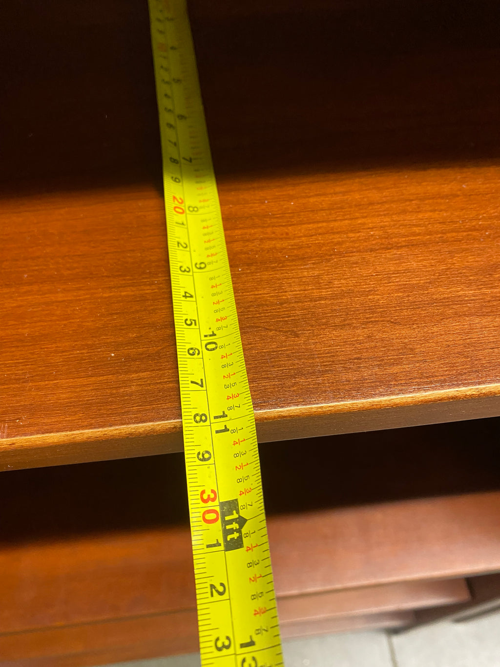 Pair of Cherry Shaker-Style Tall Bookcases with Tapered Legs