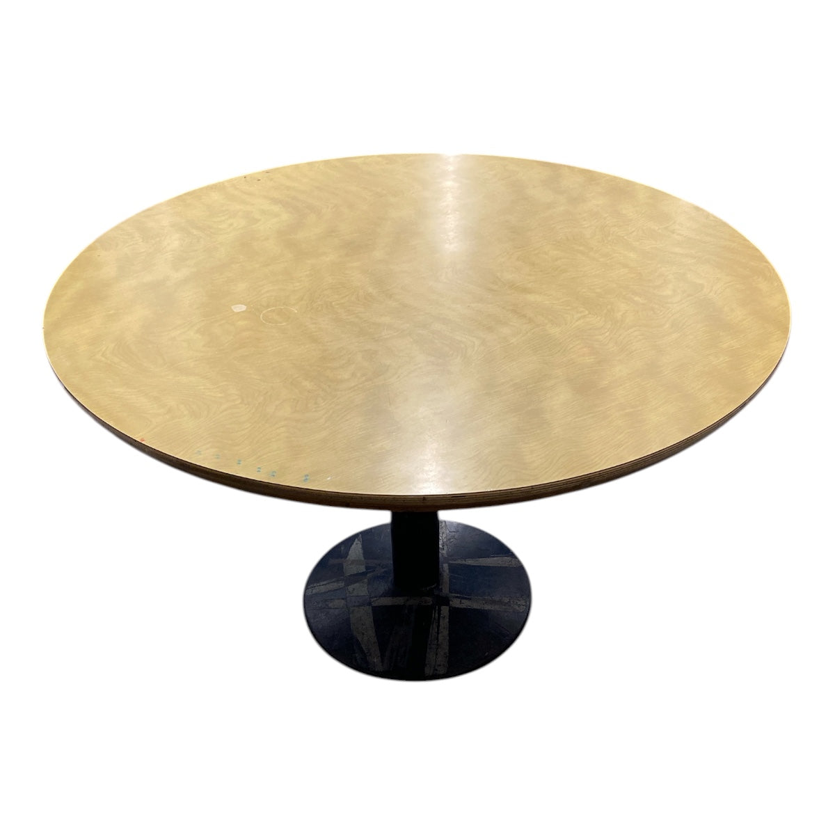48–60" Round Pedestal Dining / Project Table – Laminate Top, Studio‐Ready