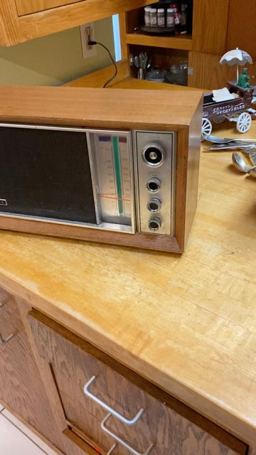 Panasonic RE-6280 AM/FM Tabletop Radio Walnut Cabinet 1970s