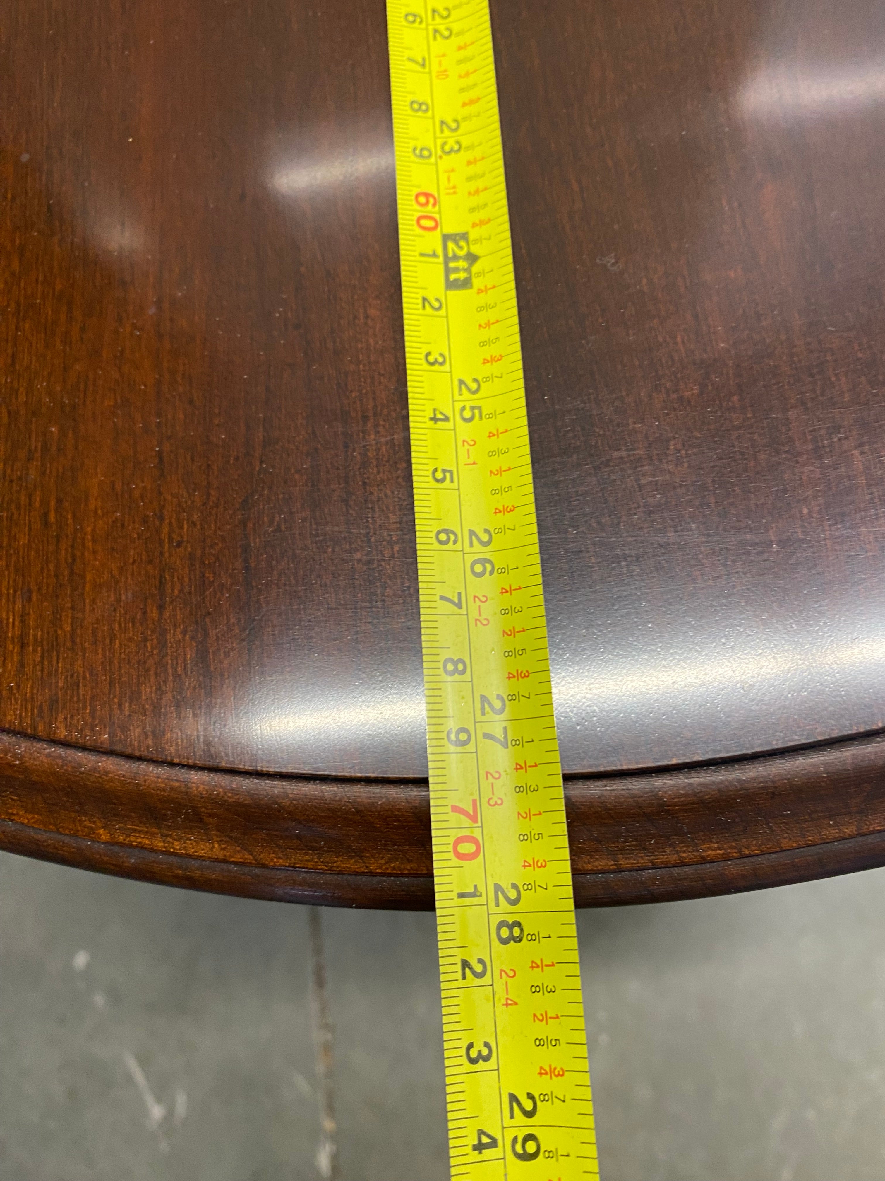 Vintage Queen Anne–Style Oval Side Table