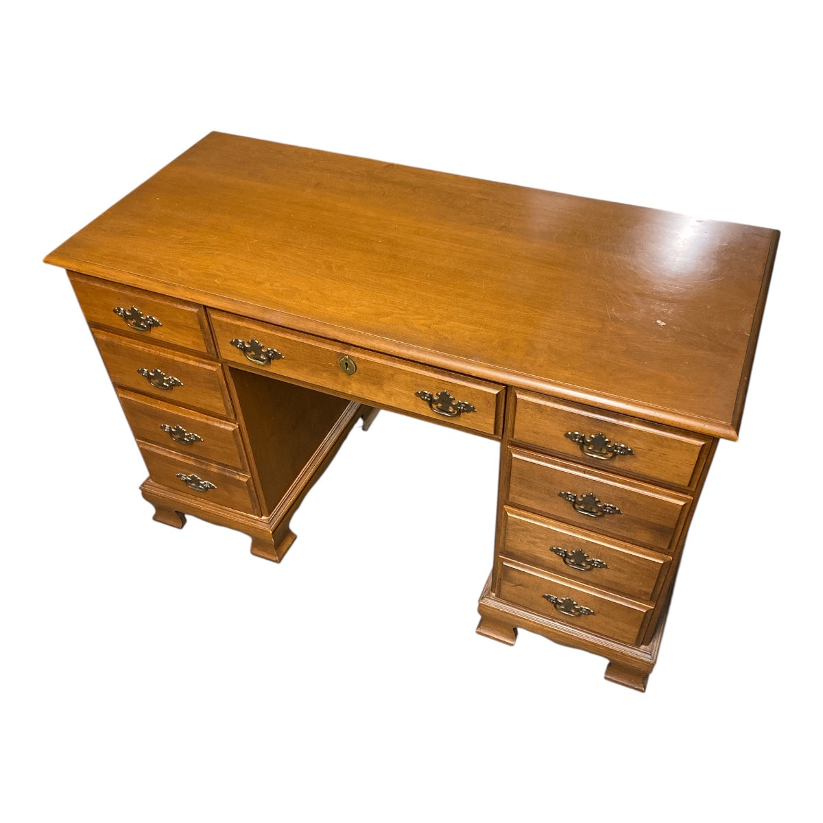 Sprague & Carleton Solid Rock Maple Kneehole Desk