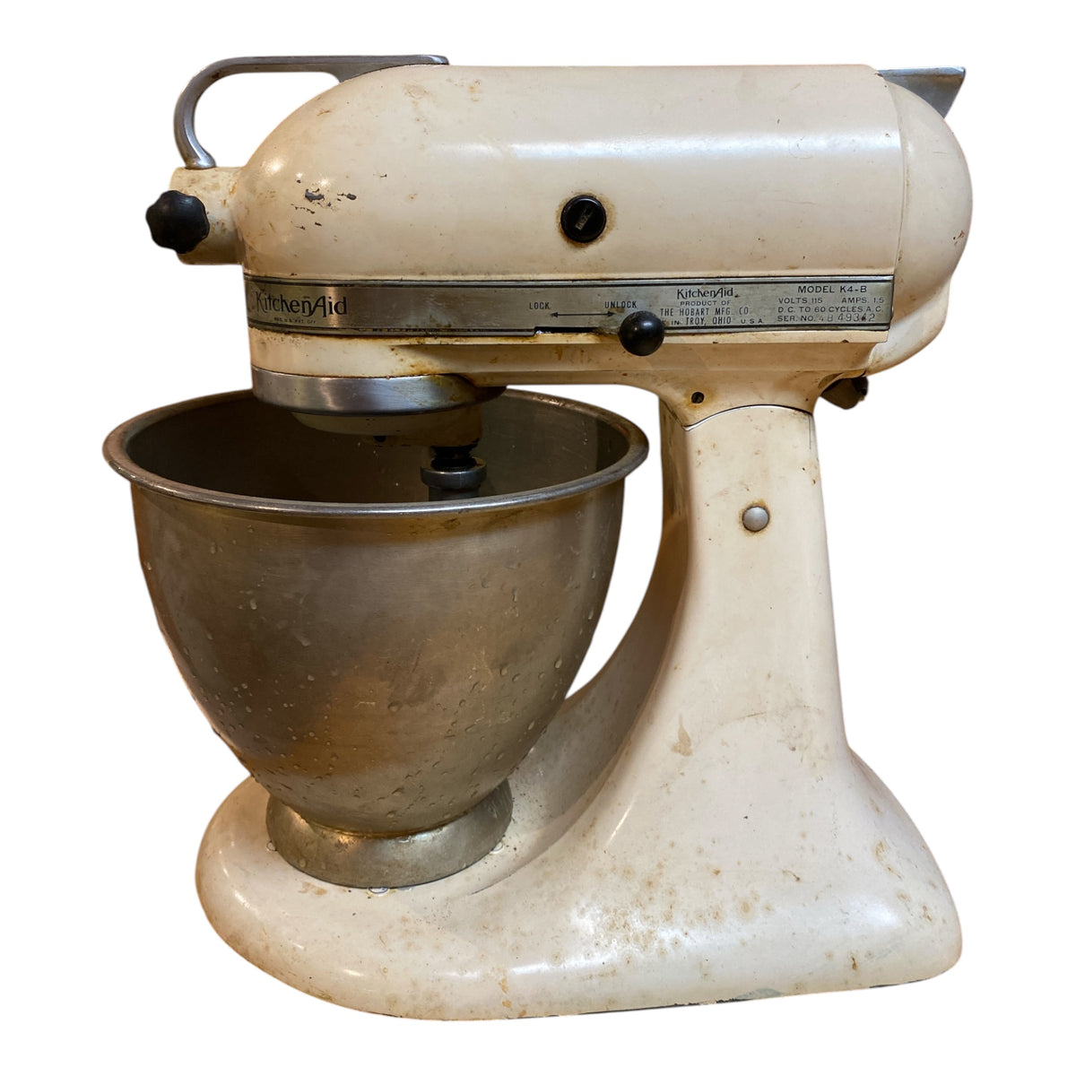 Vintage KitchenAid K4-B Stand Mixer by Hobart — Troy Ohio USA Made