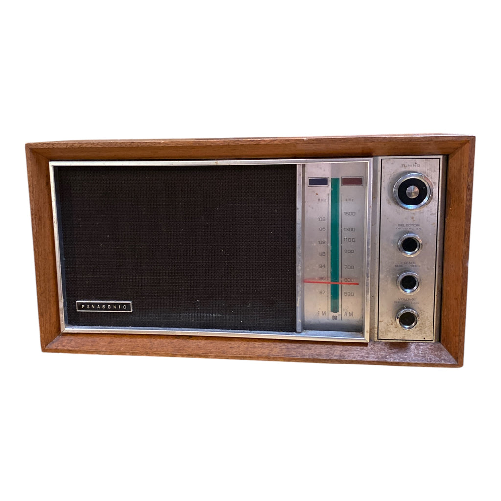Panasonic RE-6280 AM/FM Tabletop Radio Walnut Cabinet 1970s