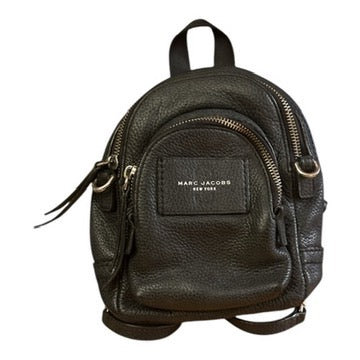Marc Jacobs Pebbled Leather Mini Backpack – Black