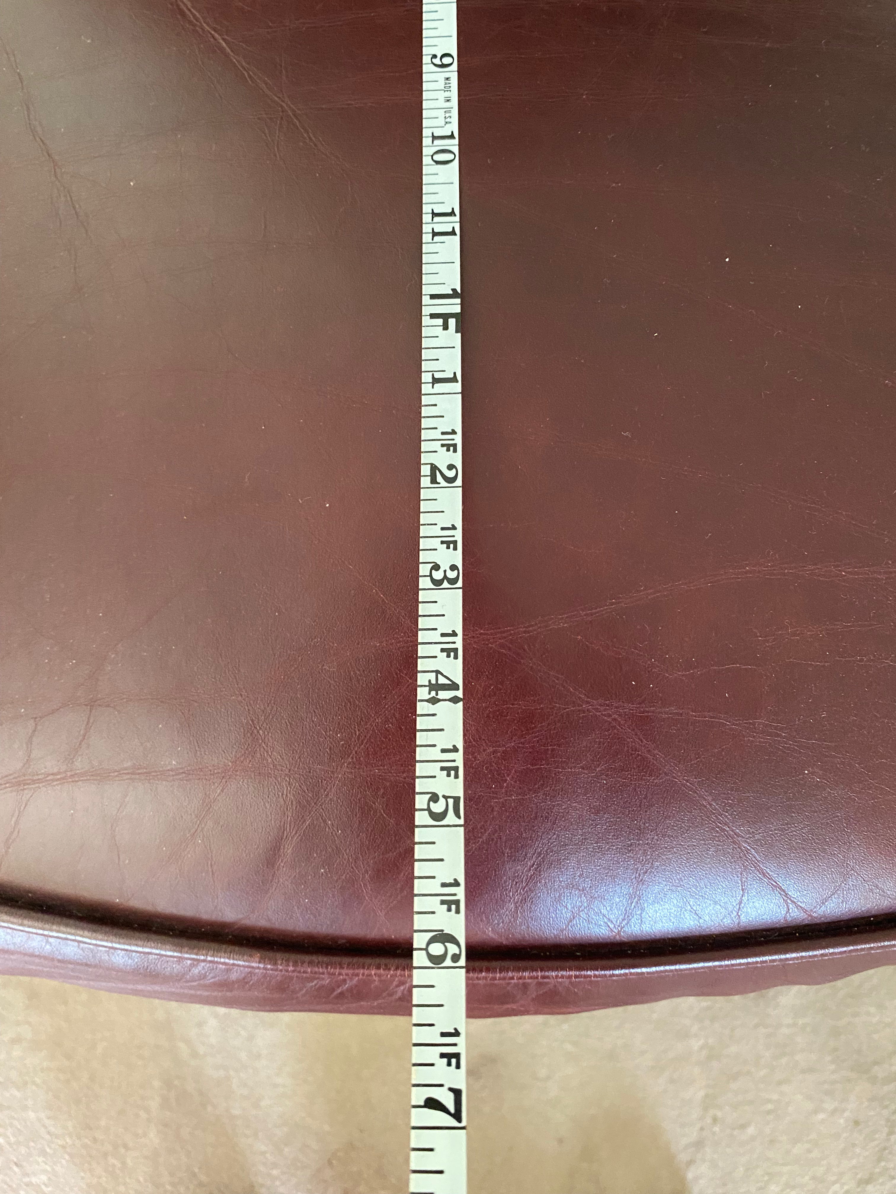Bradenton-Young Leather Arm Chair – Cherry Legs