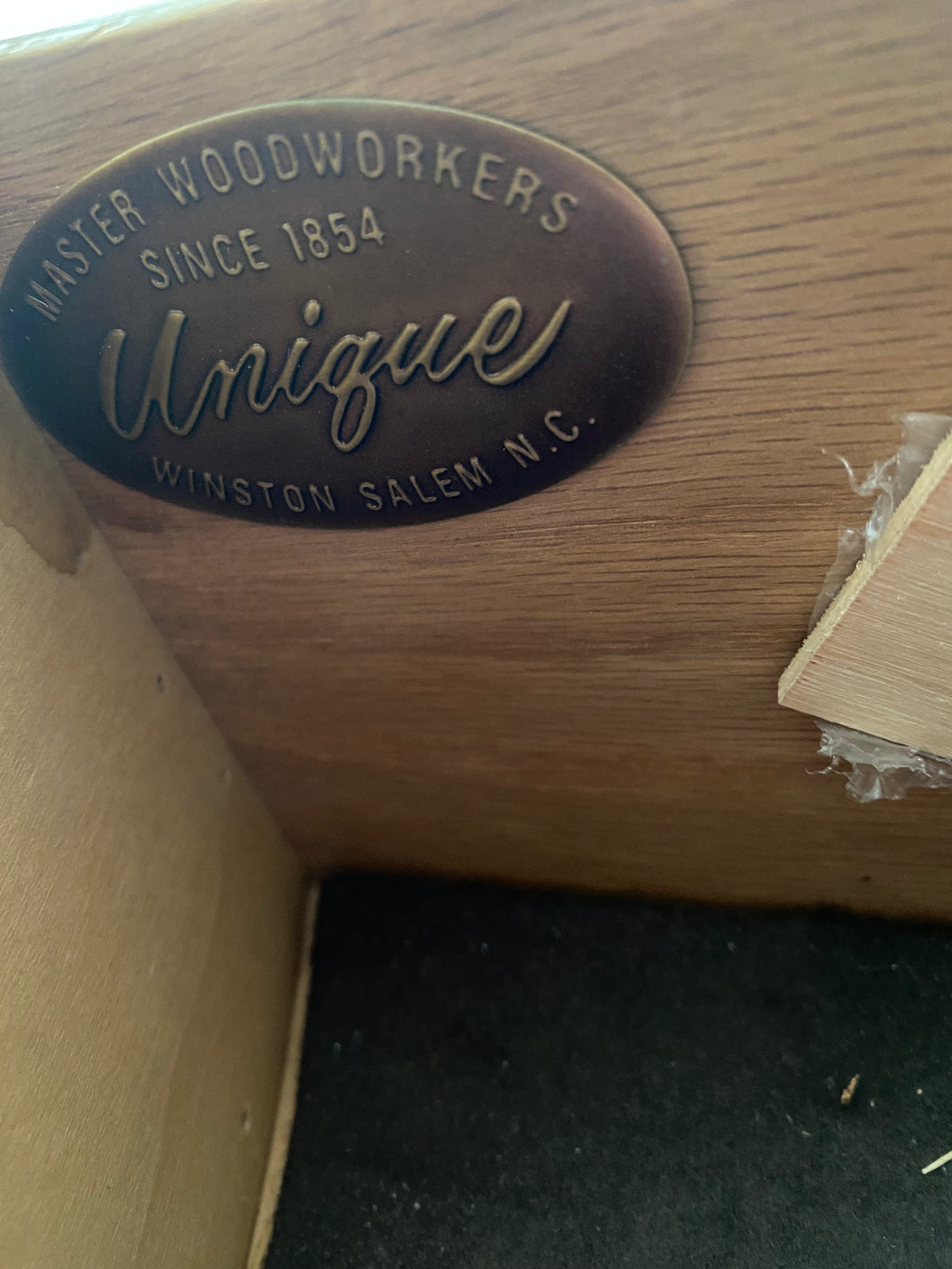 Unique of Winston-Salem Solid Wood Lighted China Hutch