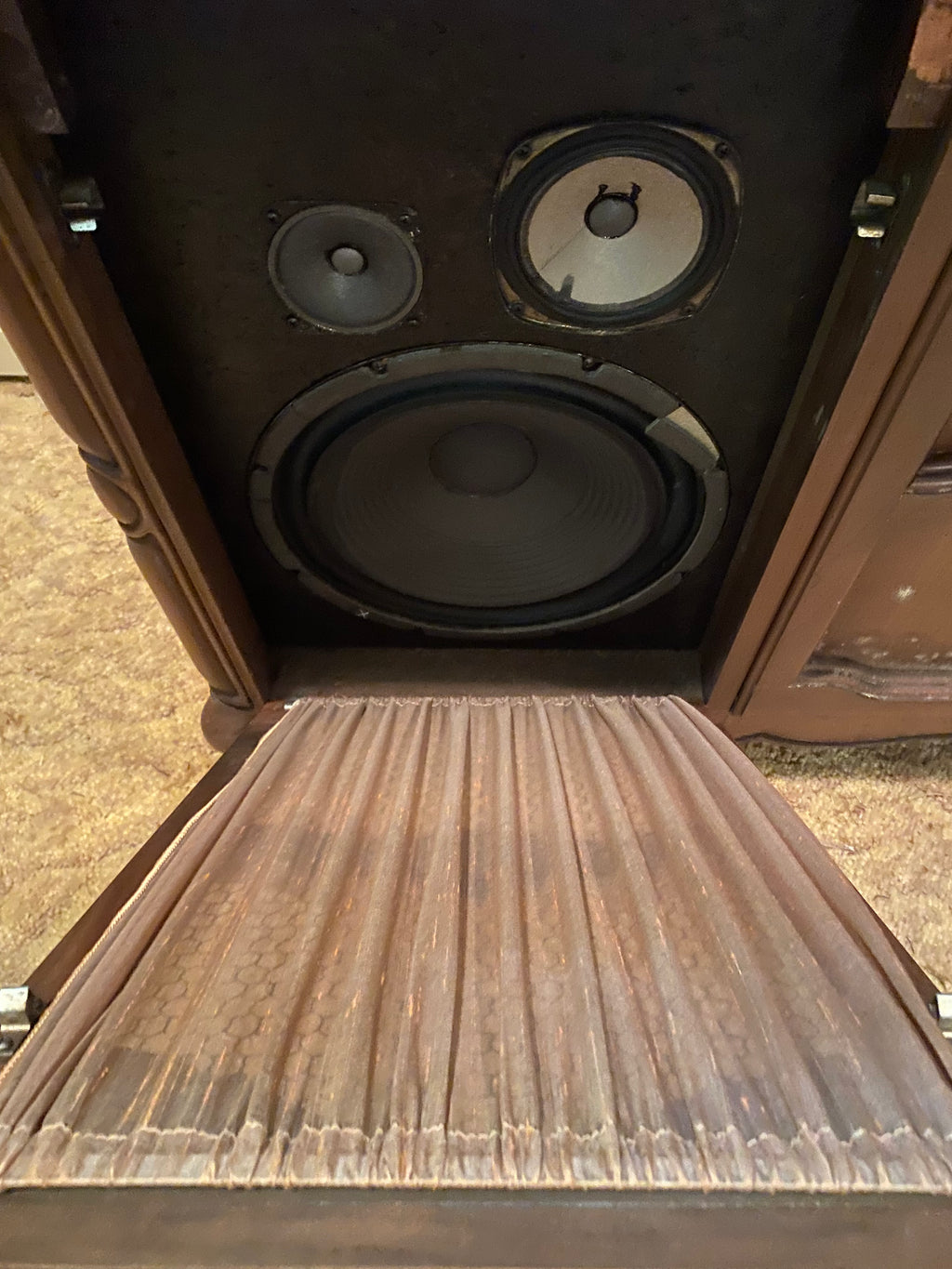 Vintage Scott Console Stereo Cabinet – Working Unit