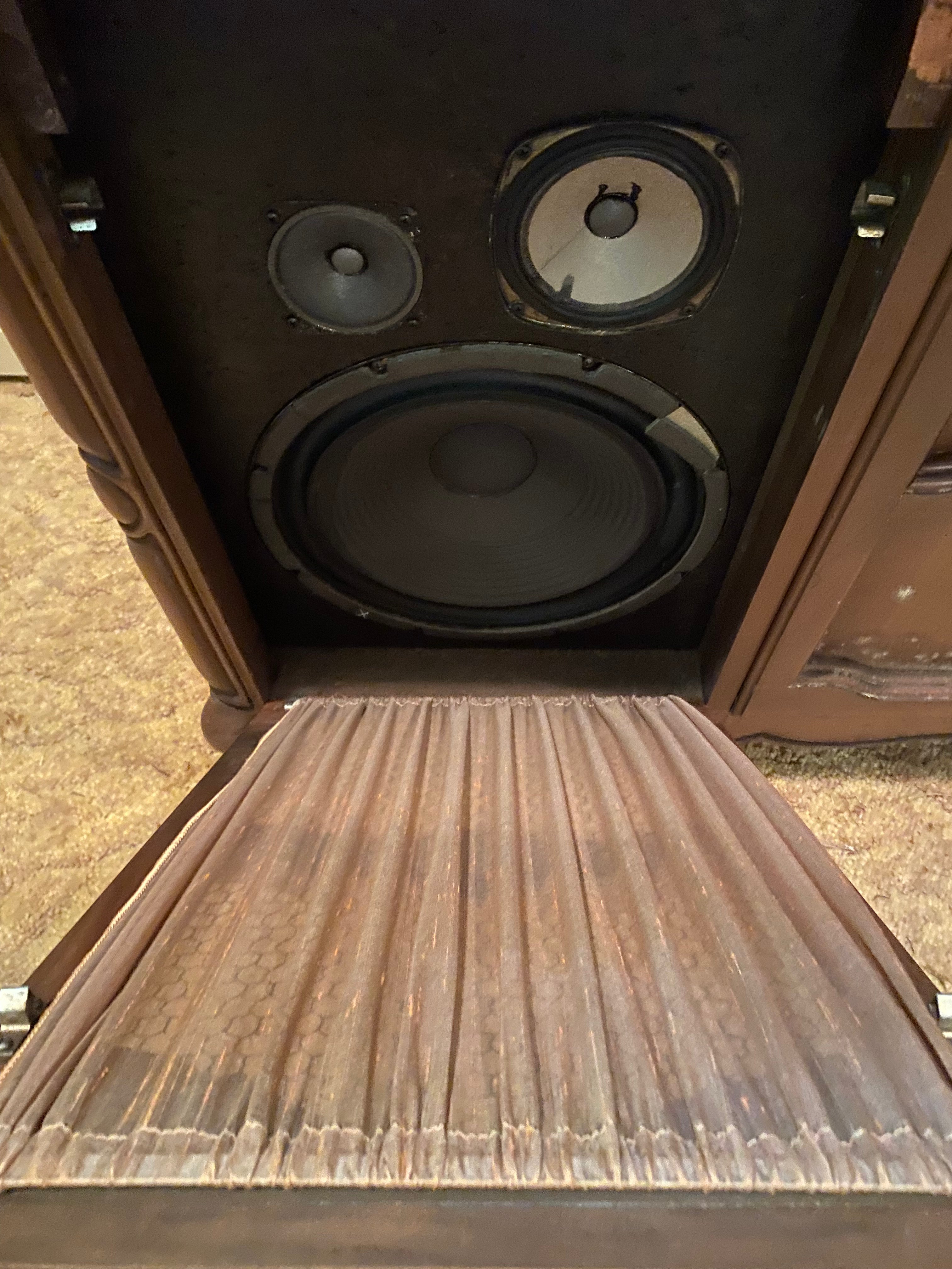 Vintage Scott Console Stereo Cabinet – Working Unit