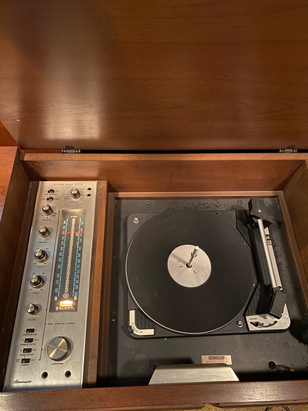 Vintage Scott Console Stereo Cabinet – Working Unit