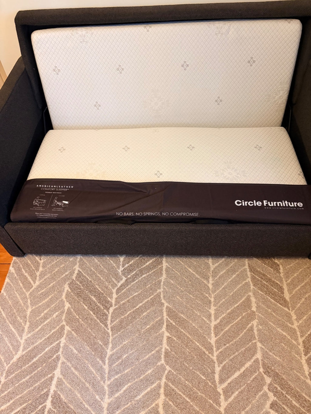 American Leather Comfort Sleeper Loveseat by Circle Furniture – Premier Mattress