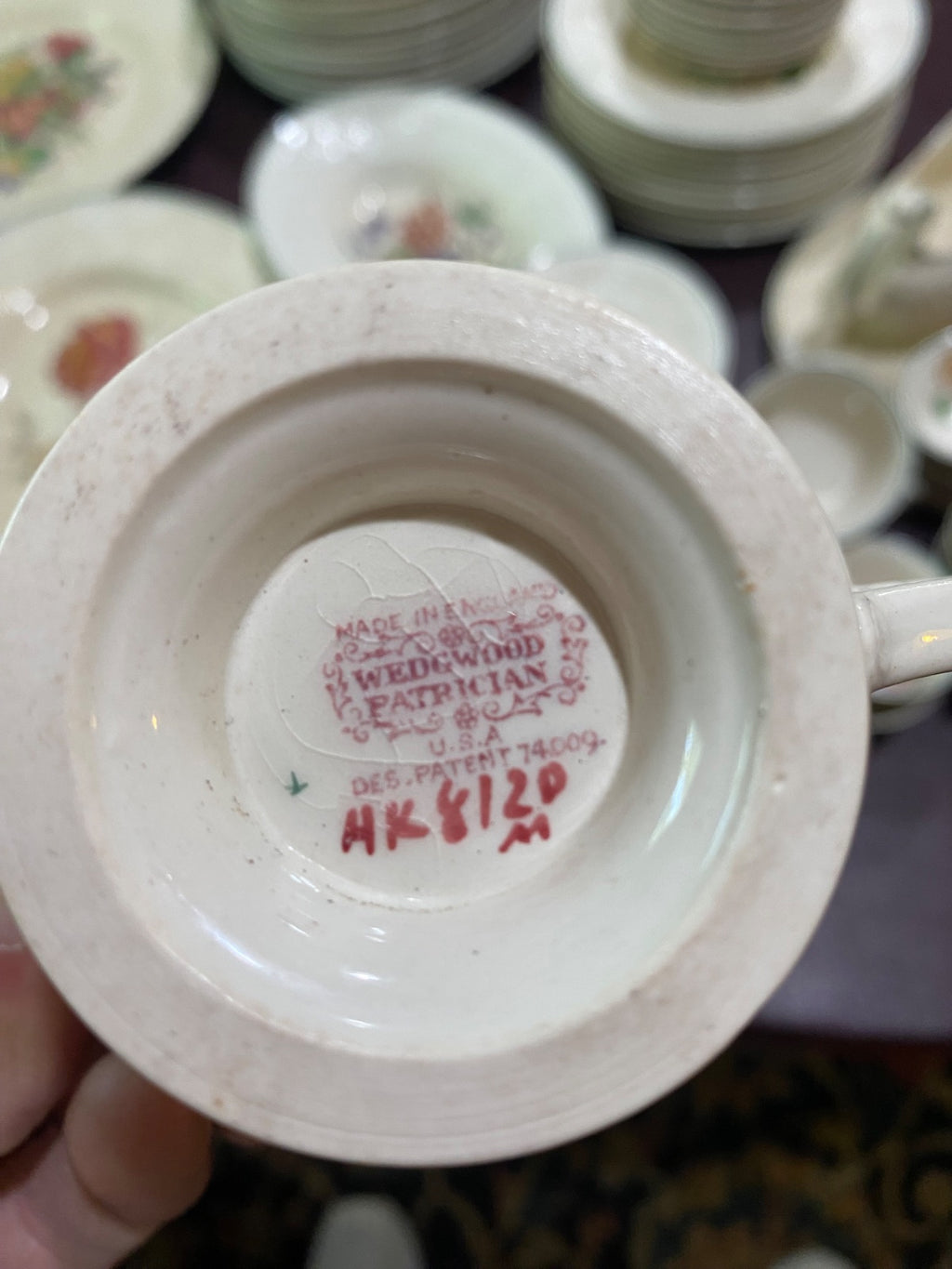 Wedgwood Patrician 'Bognor' Floral Dinnerware Set, England, 60+ Pieces