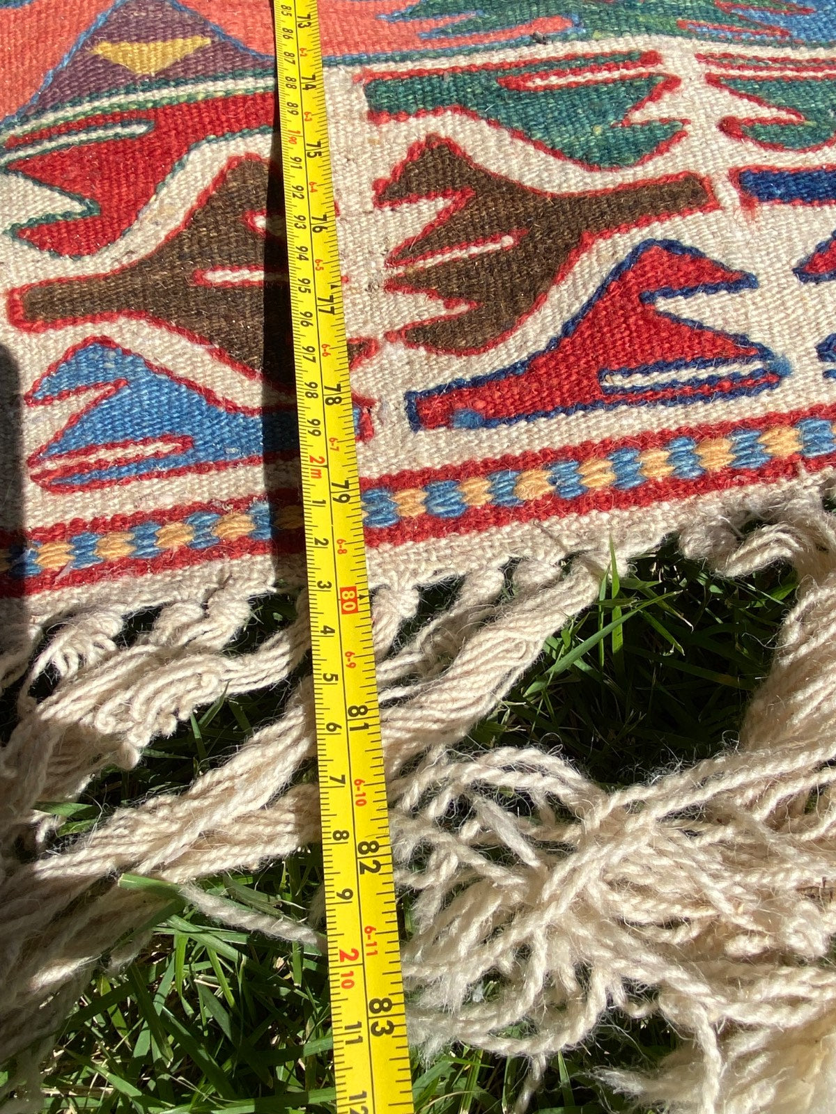 Galeri Cengiz Konya Kilim Turkish Hand-Woven Wool Rug with Certificate