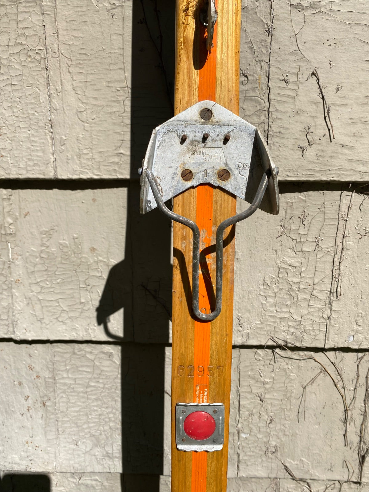 Eggen Norwegian Wooden Cross-Country Skis with Original Cable Bindings, 200cm