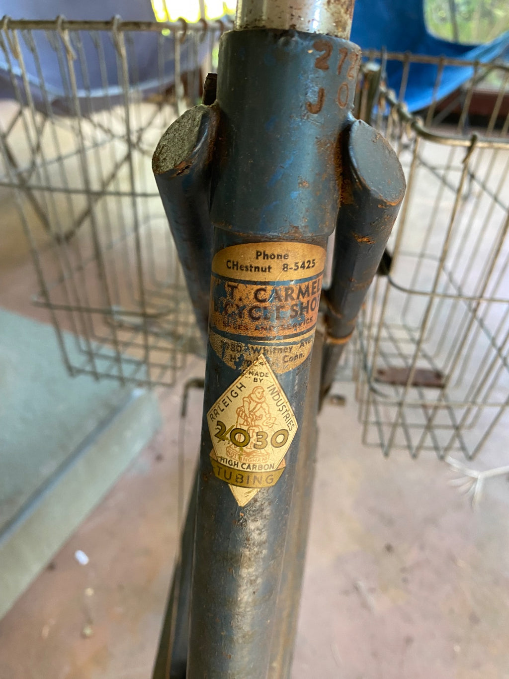 Vintage Humber Sports Ladies Step-Through Bicycle with Rear Basket, British Made