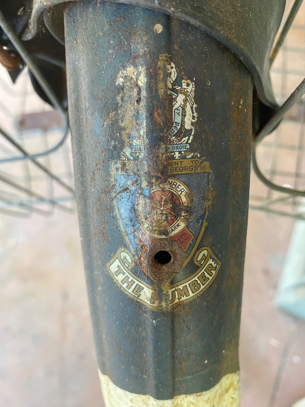 Vintage Humber Sports Ladies Step-Through Bicycle with Rear Basket, British Made