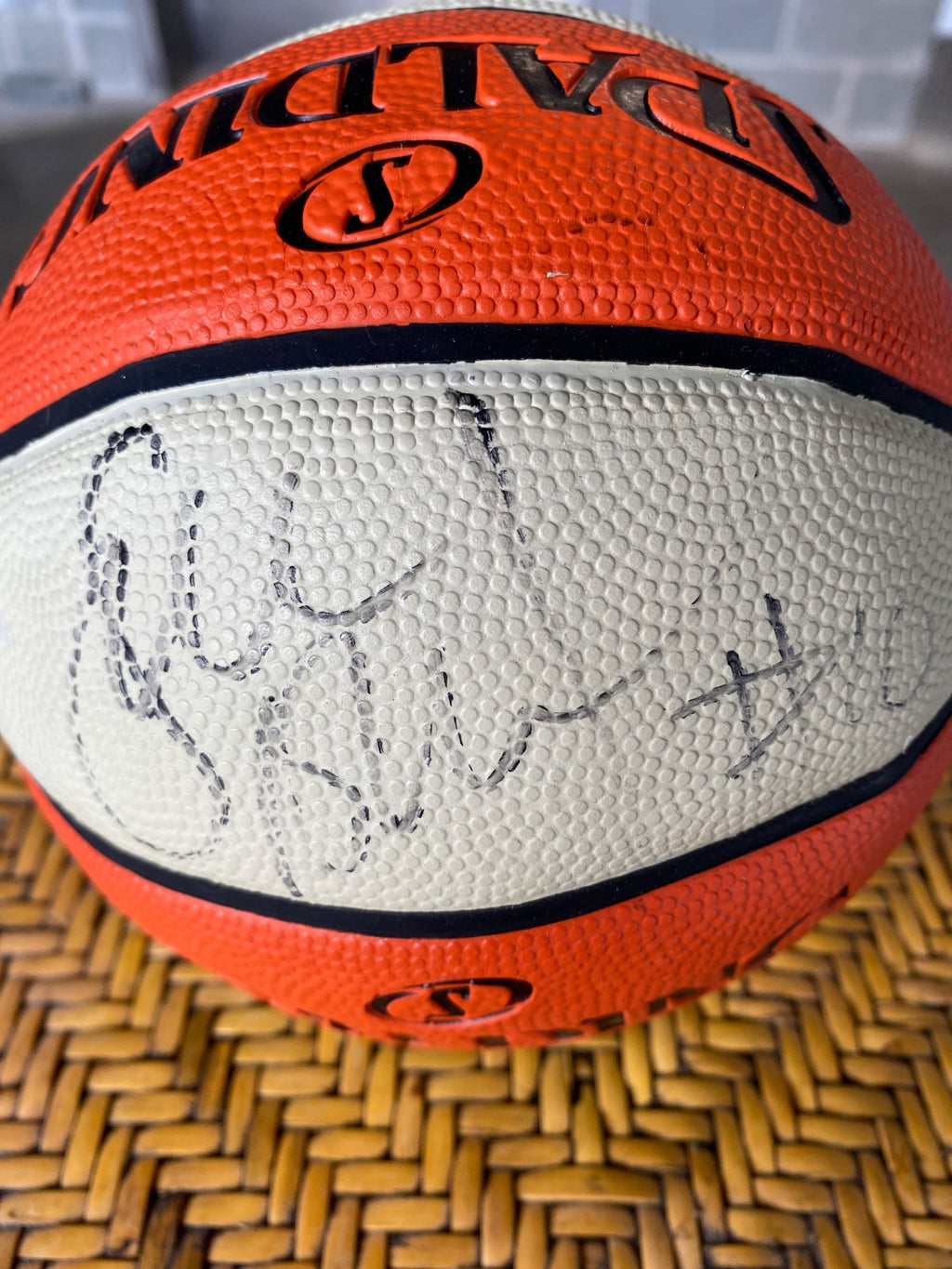 Spalding WNBA Official Game Ball with Autograph Signature - Display Ready