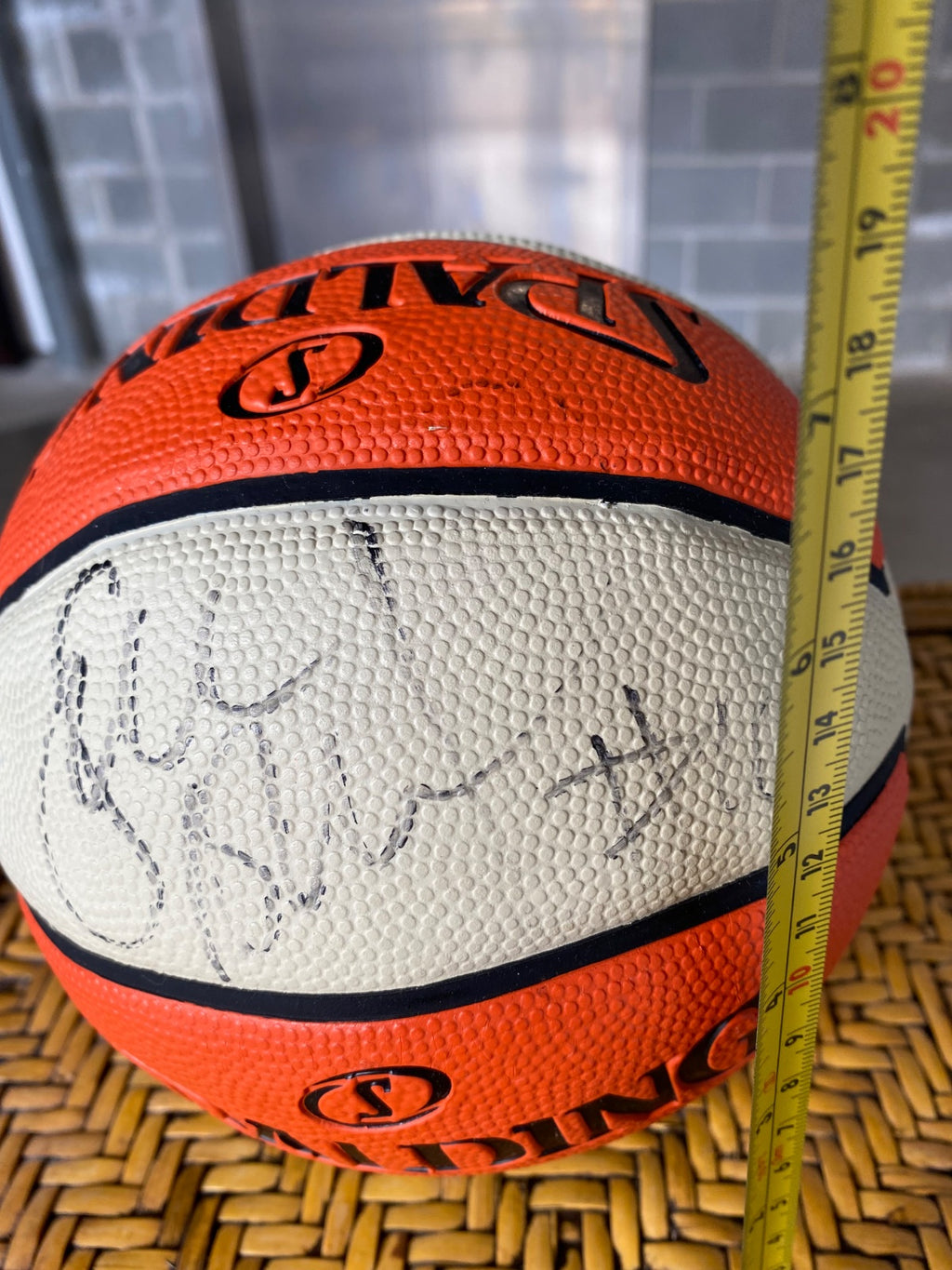 Spalding WNBA Official Game Ball with Autograph Signature - Display Ready