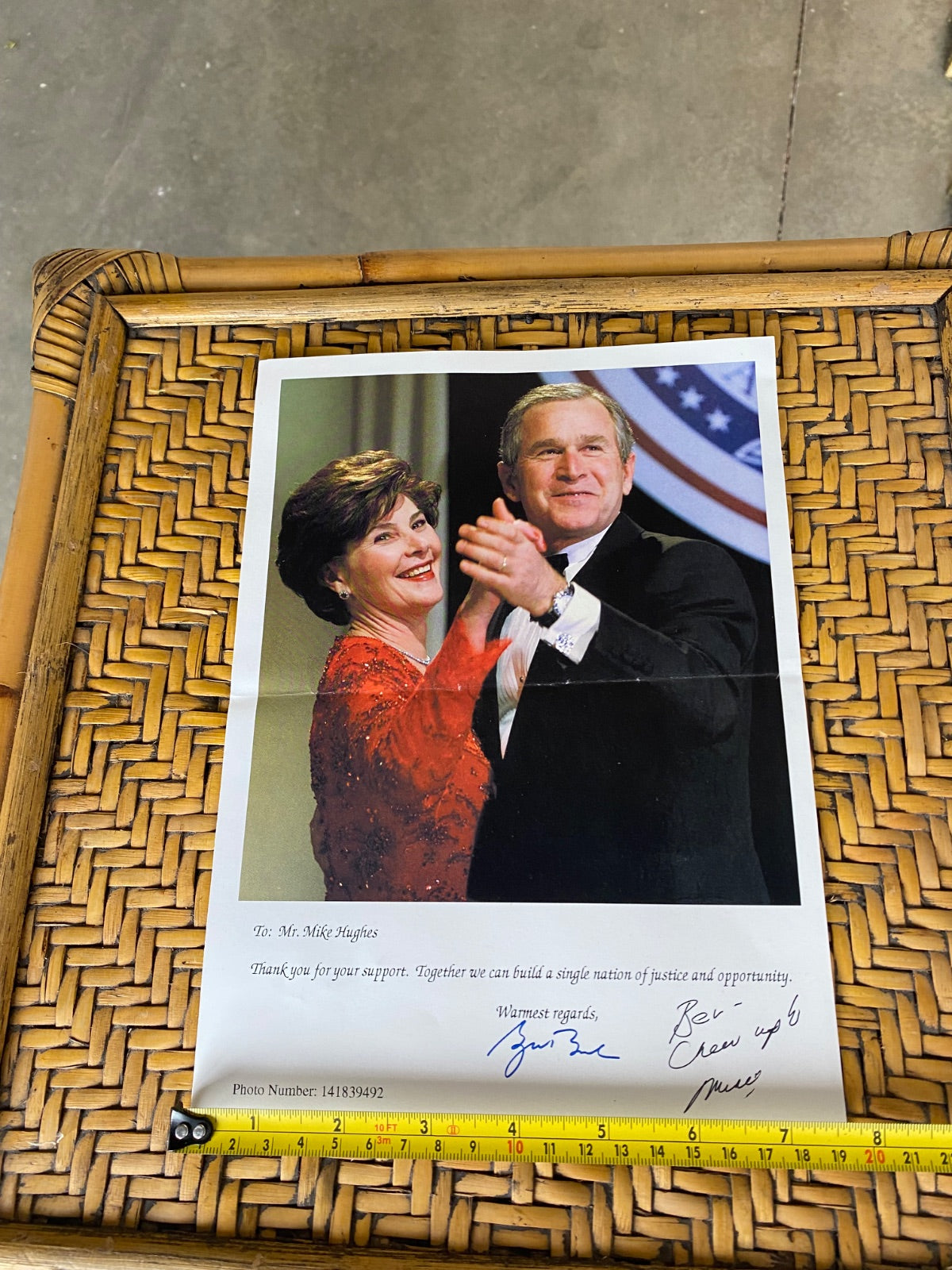 George W. Bush & Laura Bush Signed Photo Print with Personalization
