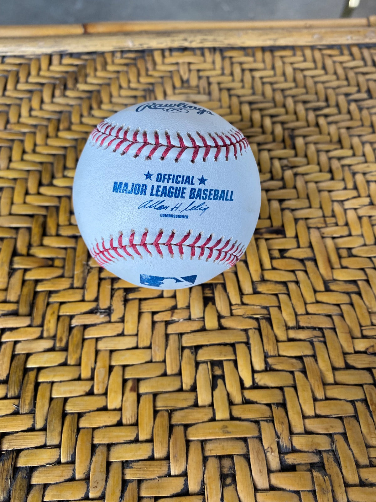 Signed Baseball #3 Blue Ink Autograph on Official League Ball