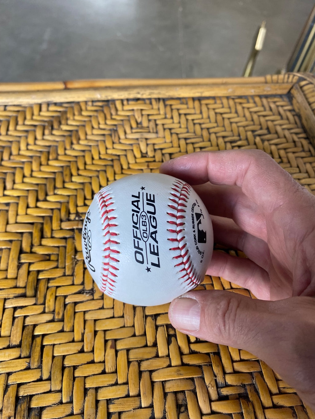 Signed Baseball on Rawlings Official League Ball - Blue Ink Autograph