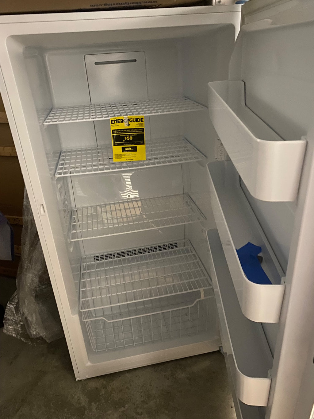 GE 17 Cu Ft Upright Freezer FUF17SMRWW Frost-Free — Nearly New 2022