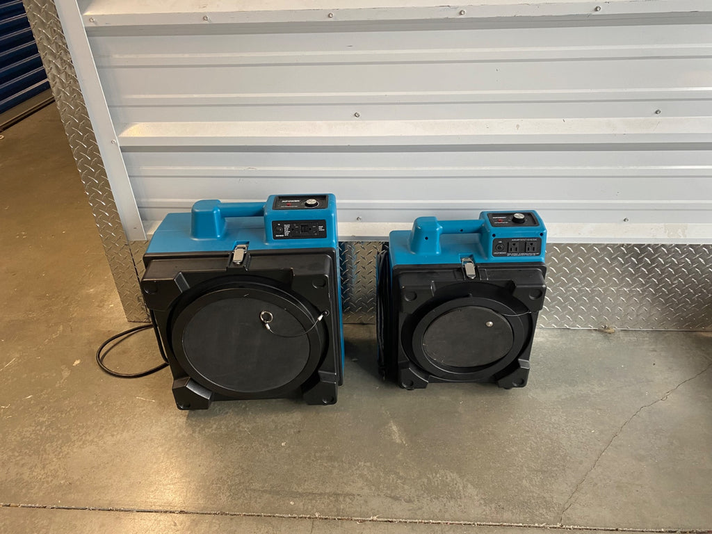 XPOWER Air Scrubbers (Pair) Professional HEPA Filtration Units with Daisy-Chain