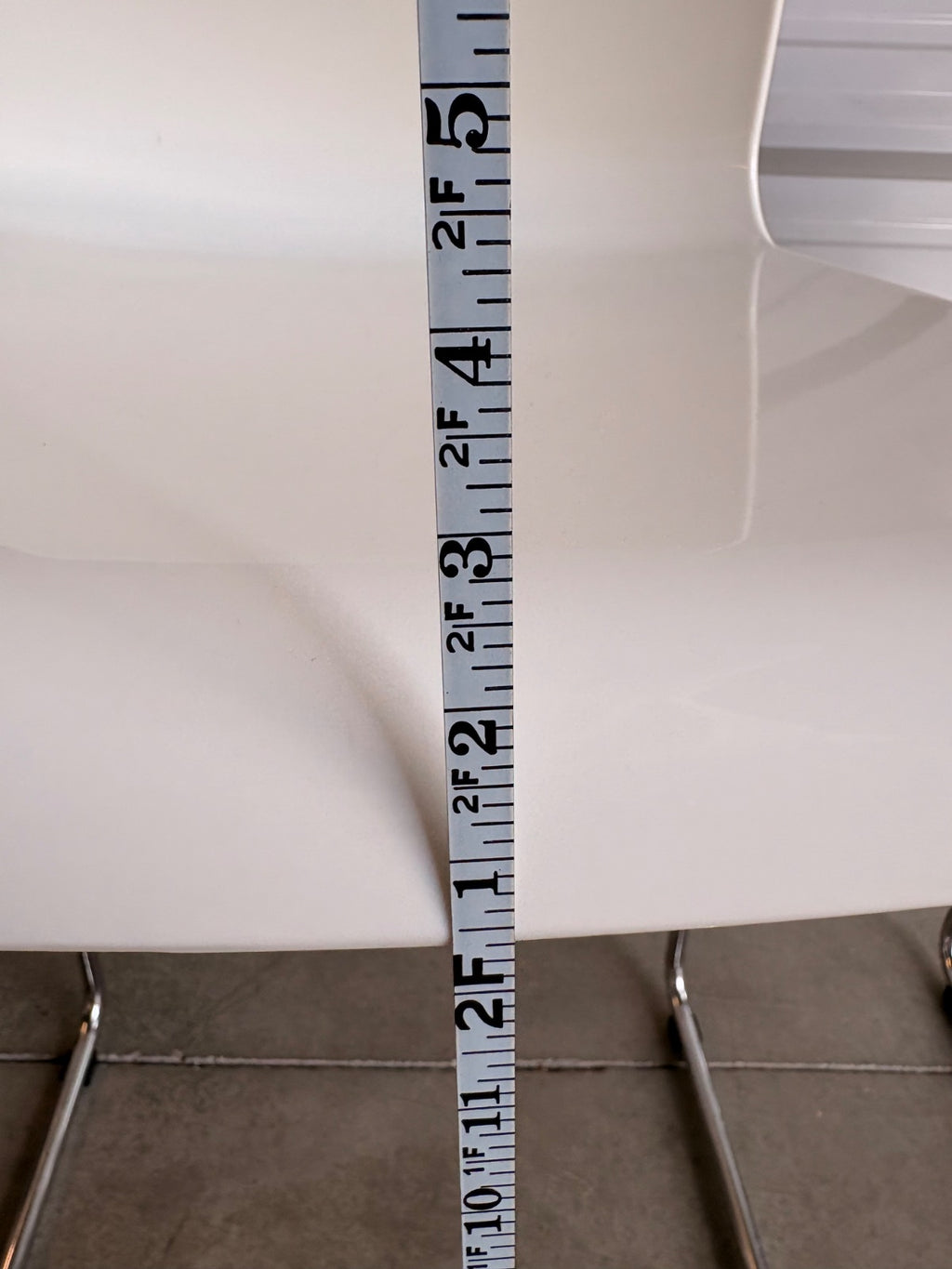 IKEA Glenn Counter-Height Stools Pair, White Lacquered Bentwood & Chrome