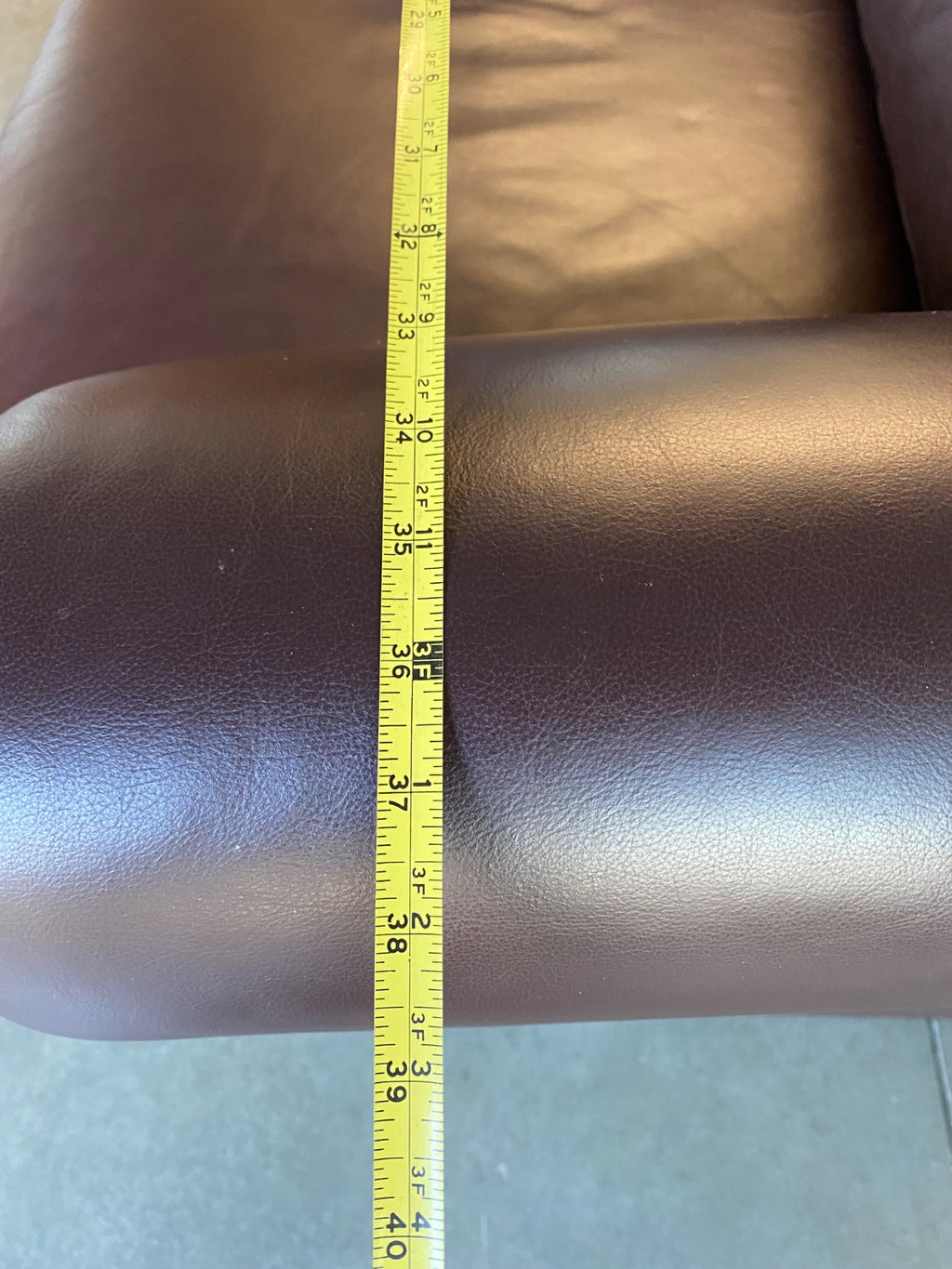 Leather Nailhead Recliner Club Chair in Oxblood — Classic Library Style