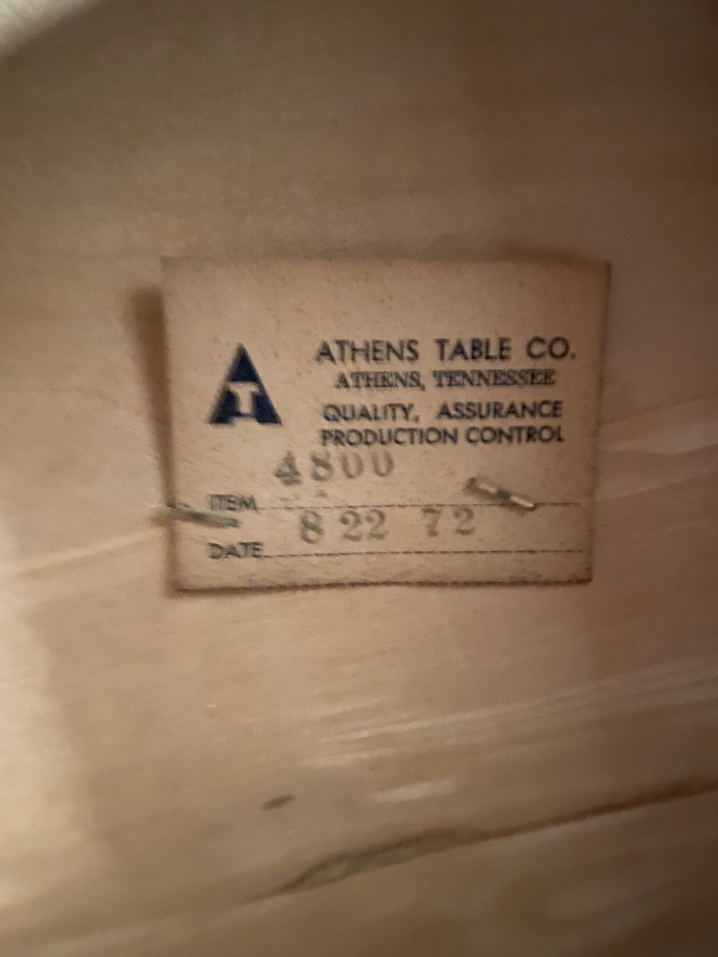 Athens Table Co. Hitchcock-Style Drop-Leaf Dining Set, 1972, Table + 4 Chairs