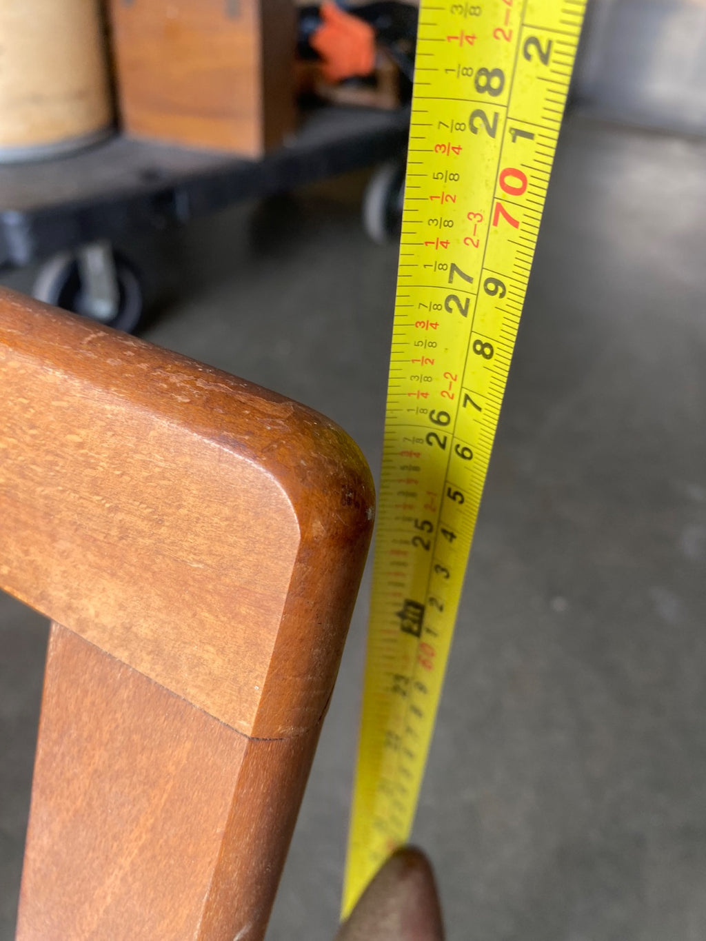 Mid-Century Danish-Style Lounge Chair Frame, Solid Walnut, Sculptural Arms