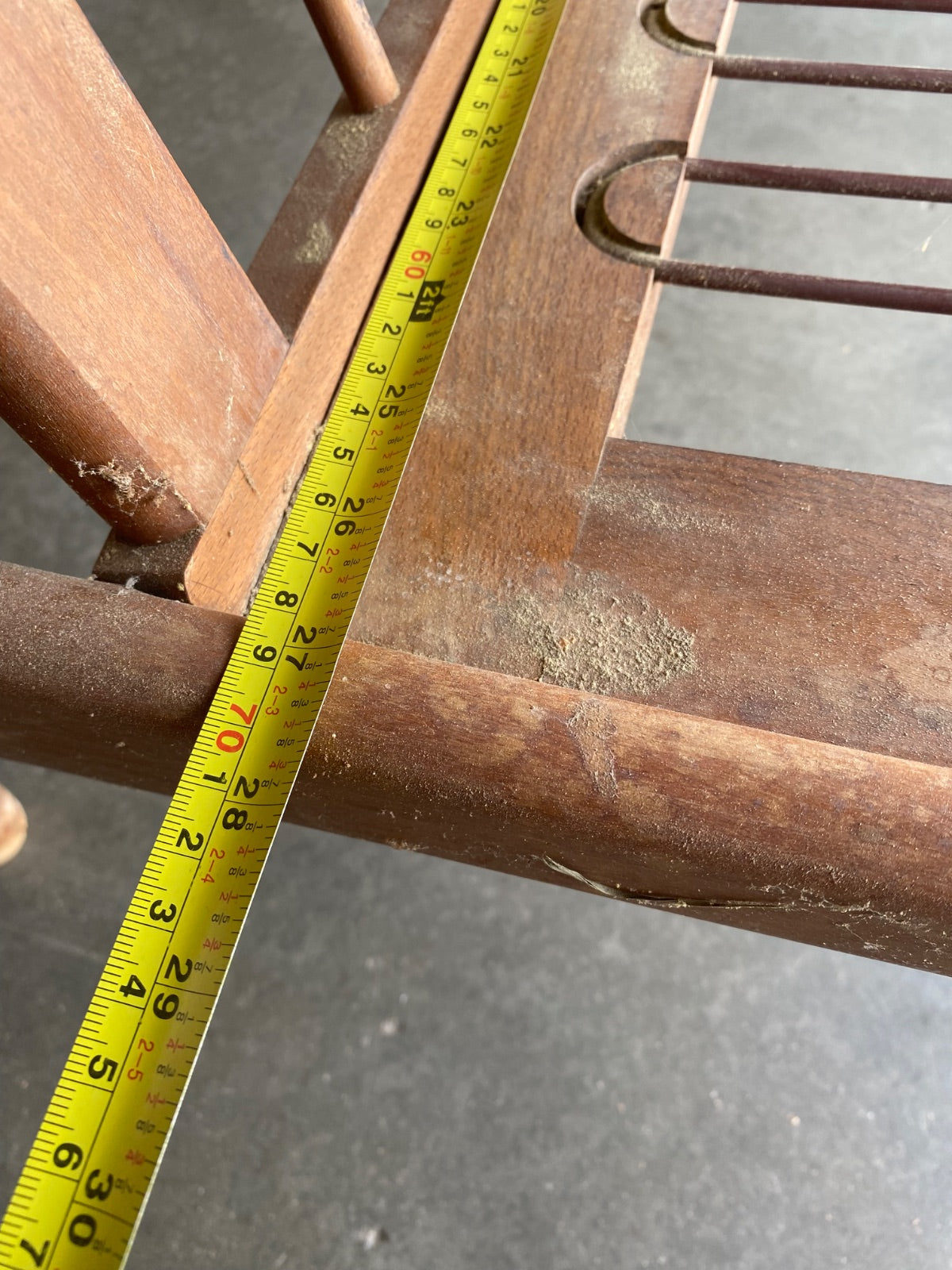 Mid-Century Danish-Style Lounge Chair Frame, Solid Walnut, Sculptural Arms