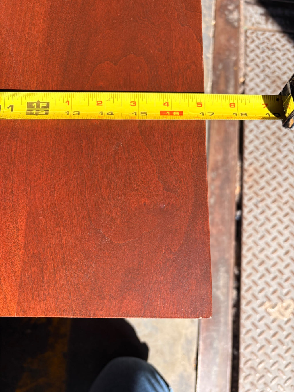 Shaker-Inspired Cherry Side Table with Saber Legs and Apron Drawer