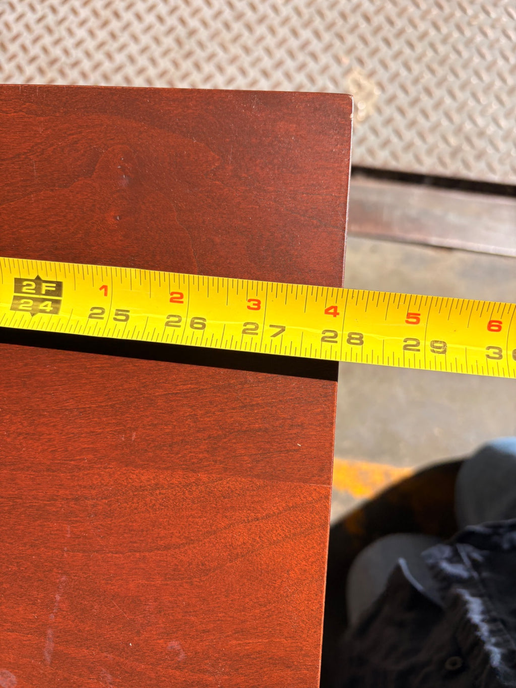 Shaker-Inspired Cherry Side Table with Saber Legs and Apron Drawer