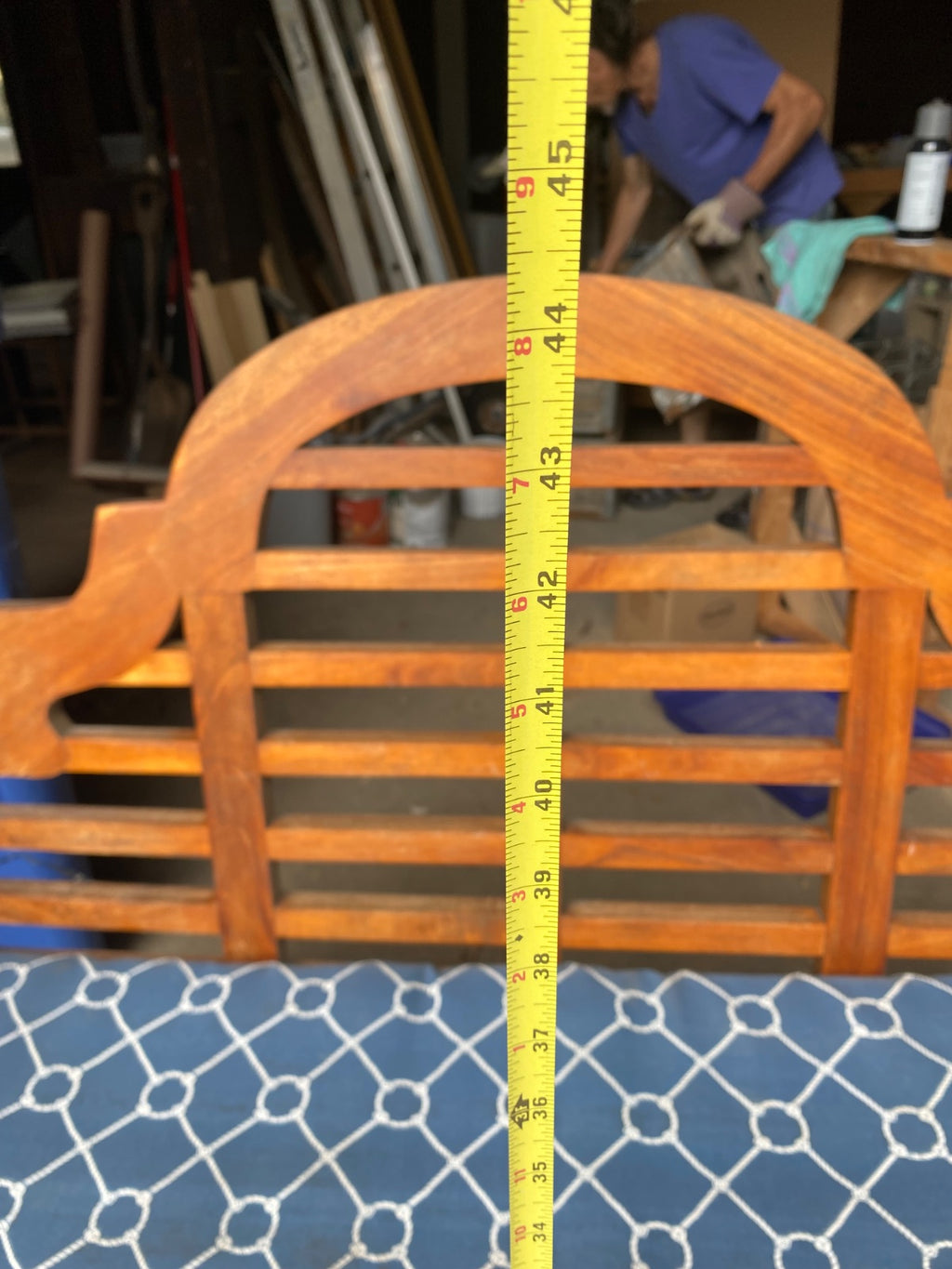 Lutyens-Style Solid Teak Garden Bench with Arched Back