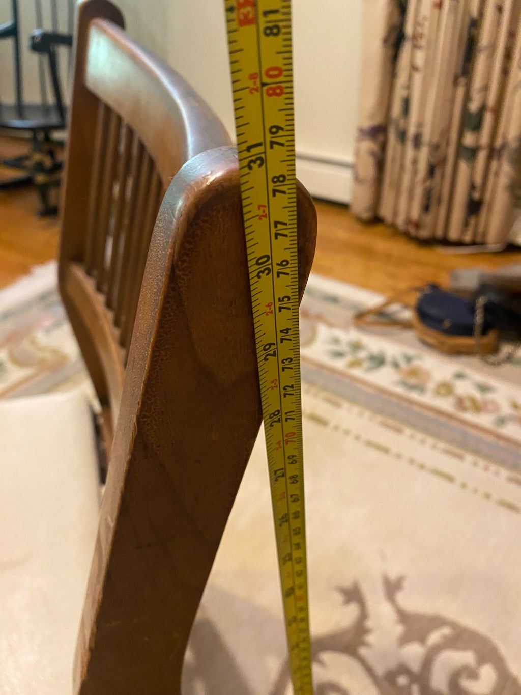 Johnson-Carper Mid-Century Spindle-Back Dining Chair, Walnut with Original Tag