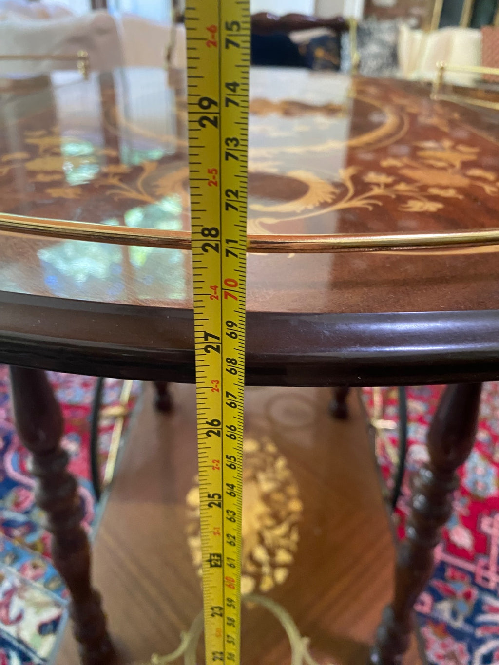 Notturno Intarsio Sorrento Italy Marquetry Drop-Leaf Bar Cart with Bottle Holder