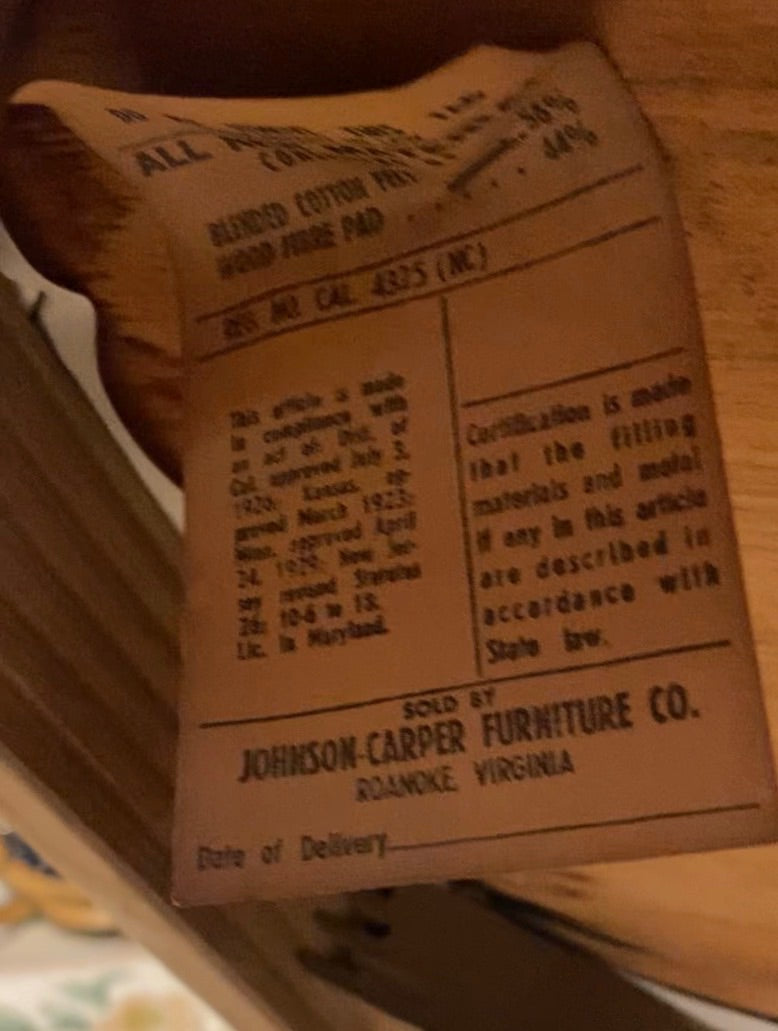 Johnson-Carper Mid-Century Spindle-Back Dining Chair, Walnut with Original Tag