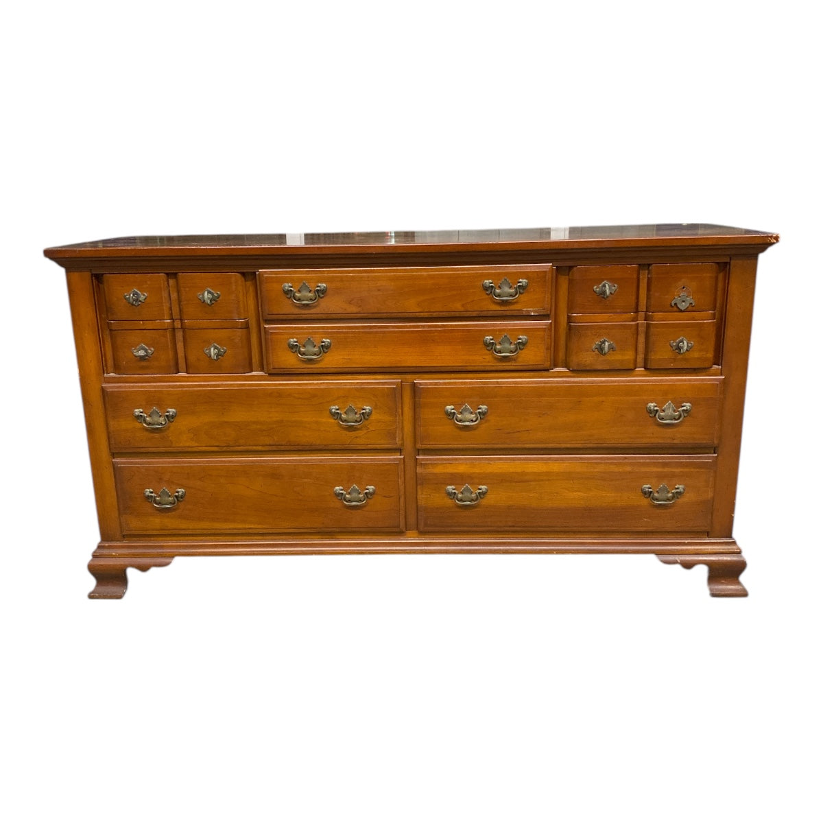 Vintage Monitor “American Emblem” Solid Wood Dresser