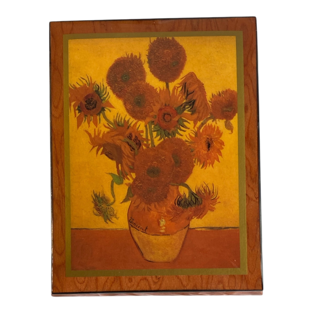 Ercolano Italy Van Gogh Sunflowers Music Box — Waltz of the Flowers