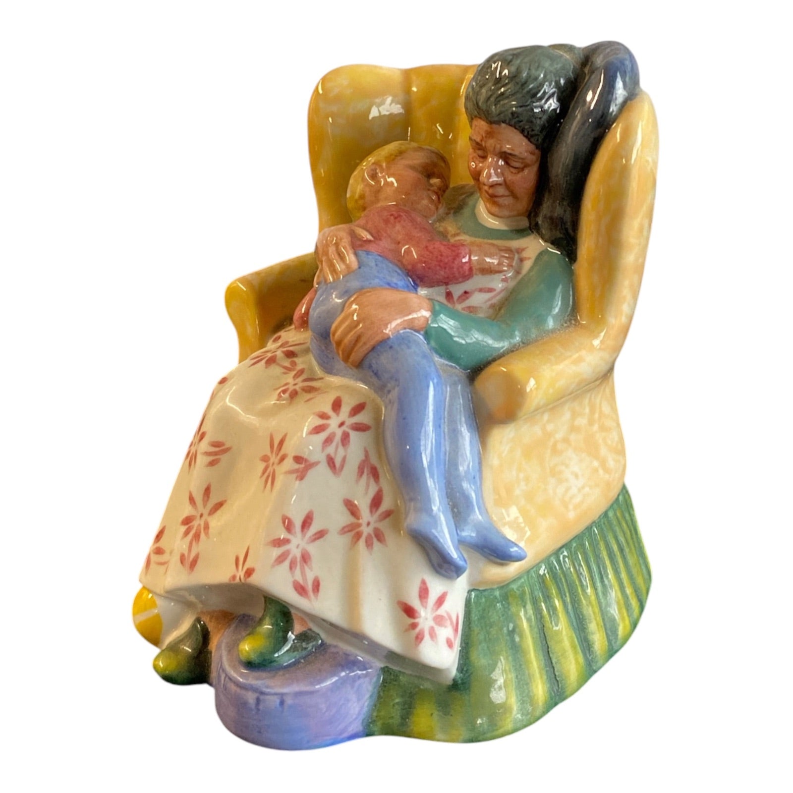 Royal Doulton "Sweet Dreams" HN2380 Bone China Figurine Grandmother & Child