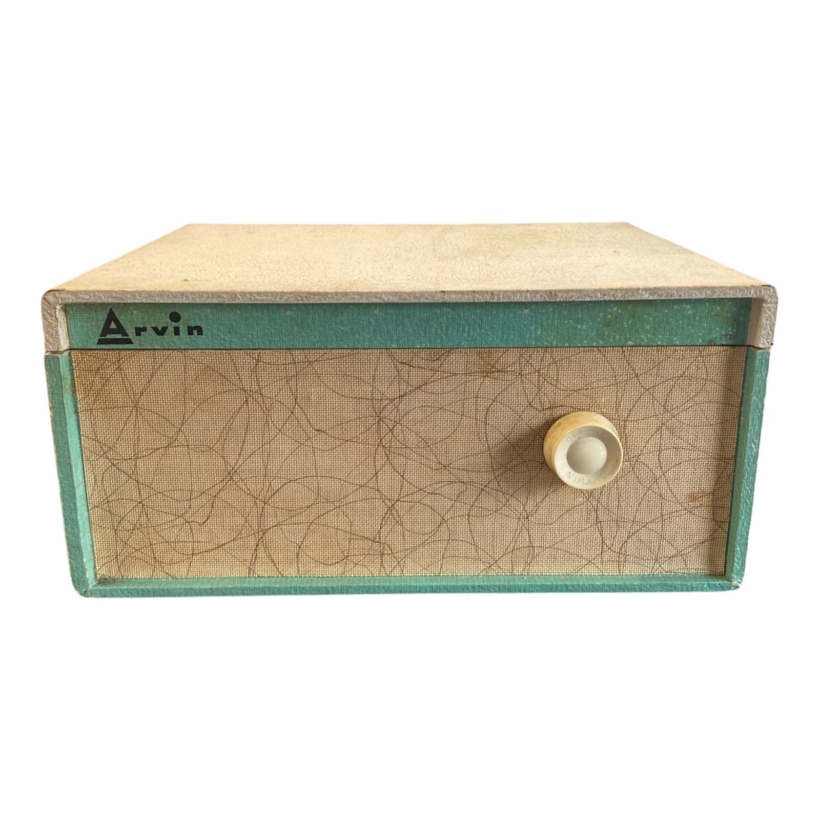 Arvin Portable Record Player Mid-Century Atomic Design Turntable