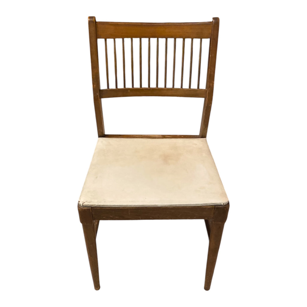 Johnson-Carper Mid-Century Spindle-Back Dining Chair, Walnut with Original Tag