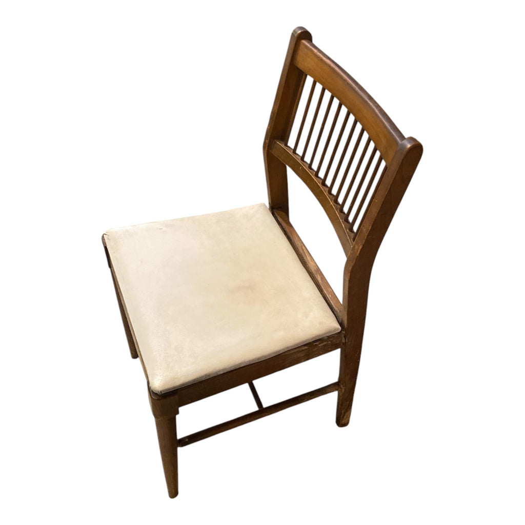 Johnson-Carper Mid-Century Spindle-Back Dining Chair, Walnut with Original Tag